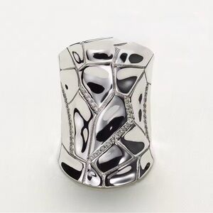 ⚜️ Elegant Silver Geometric Ring